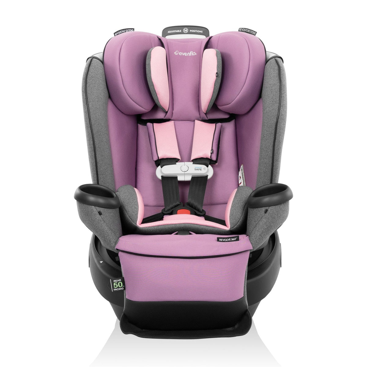 Evenflo Gold Revolve360 Extend All-in-One Rotational Car Seat with SensorSafe (Opal)