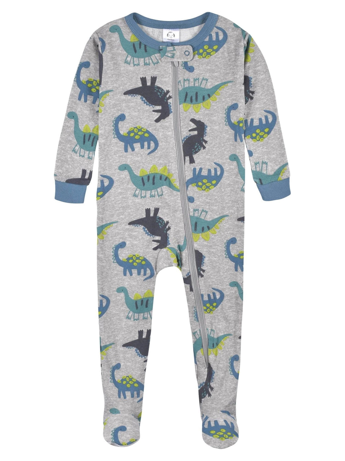 Gerber Baby & Toddler Neutral Snug Fit Footed Cotton Pajamas, 4-Pack, Sizes 0/3 Months-5T
