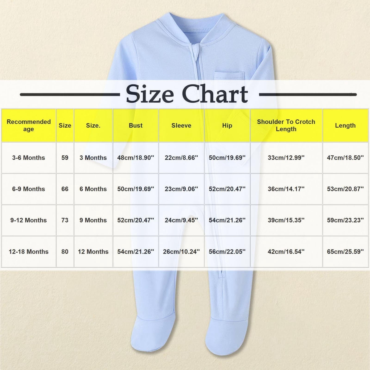 Juebong Newborn Baby' One-Piece Footies,Cotton Long Sleeve Baby Pajamas,Newborn Sleepers For Boy Girl Clothes, 0-3 3-6 6-18Months Footed Pjs