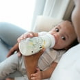 Dr. Brown's Natural Flow Anti-Colic Options+ Wide-Neck Baby Bottle, Dino Decos, 9oz/270ml, Level 1 Slow Flow, 0m+, 2 Pack