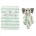 Hudson Baby Infant Plush Blanket with Security Blanket, Gray Elephant, One Size