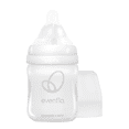 Evenflo Balance+ Wide Neck Baby Bottles, Clear/White, 5oz, 2-Pack