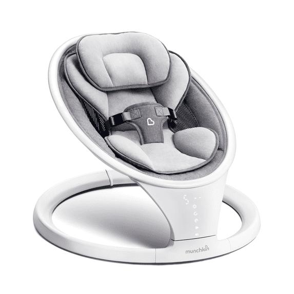 Munchkin® Bluetooth Enabled Infant Baby Swing, 5 Ranges of Motion, White, Unisex