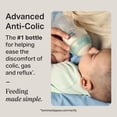Tommee Tippee Advanced Anti-Colic Baby Bottle, 9oz, Slow Flow. Breast-like Nipple, Vented Anti-Colic Wand, Self-Sterilizing, Pack of 3
