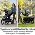 Evenflo Transformer Stroller to Wagon Travel System Featuring LiteMax NXT Infant Car Seat (Fog Gray)
