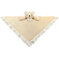 OCINAPALS Plush Beige Bear Baby Lovey, Security Blanket, 18" x 18"