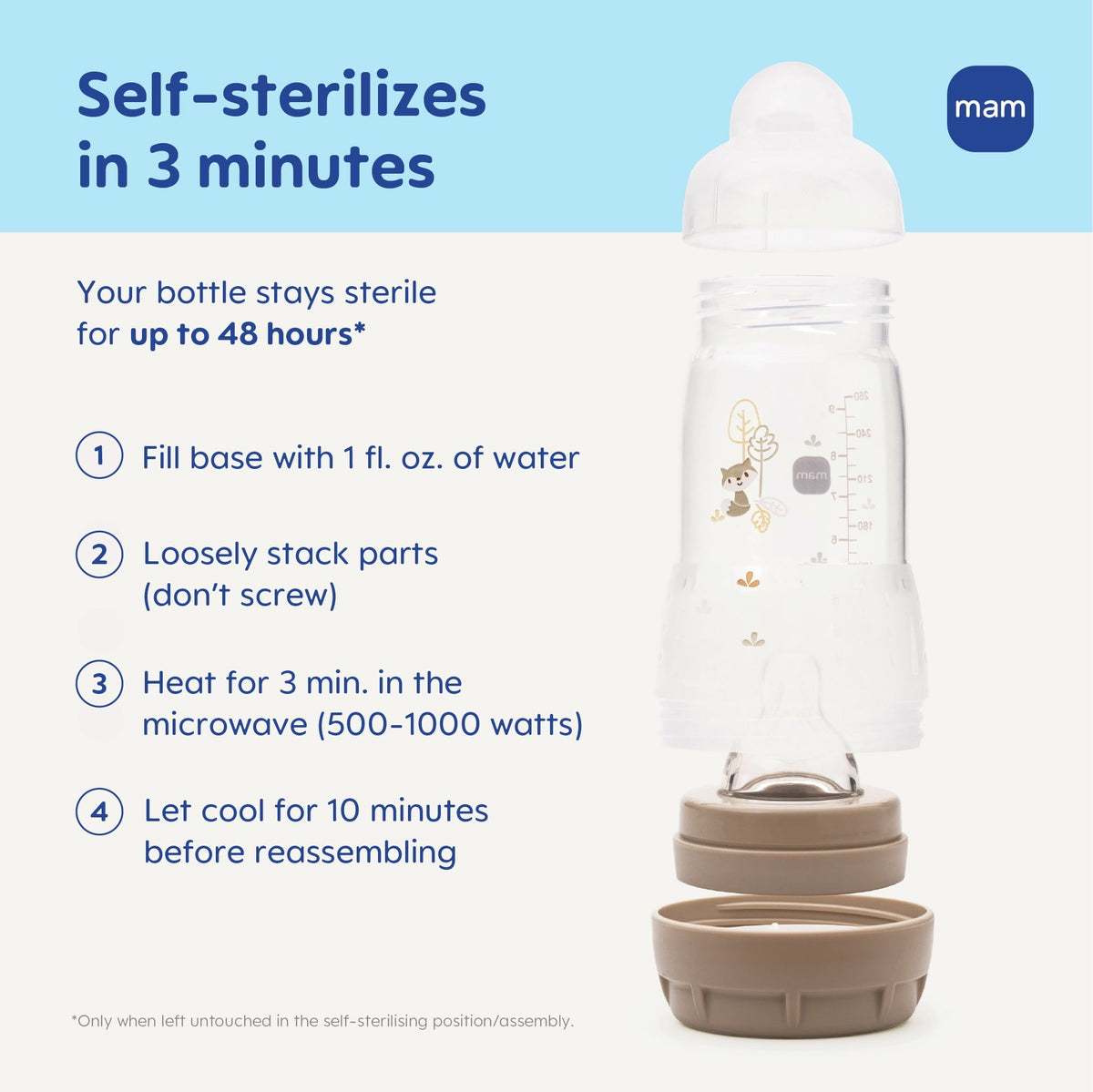 MAM Easy Start Anti-Colic Bottle, 5 oz, Girl, 2 Pack