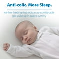 Dr. Brown's Anti-Colic Options + Wide-Neck Baby Bottle, 9 oz/270 ml, Level 1 Slow Flow, 0m +, 2-Pack