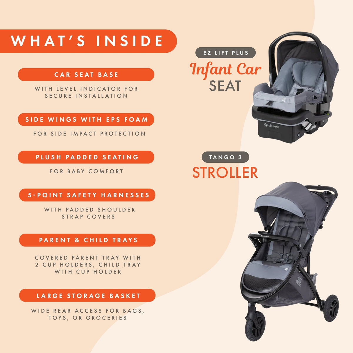 Baby Trend Tango 3 All-Terrain Travel System (with EZ-Lift™ PLUS)
