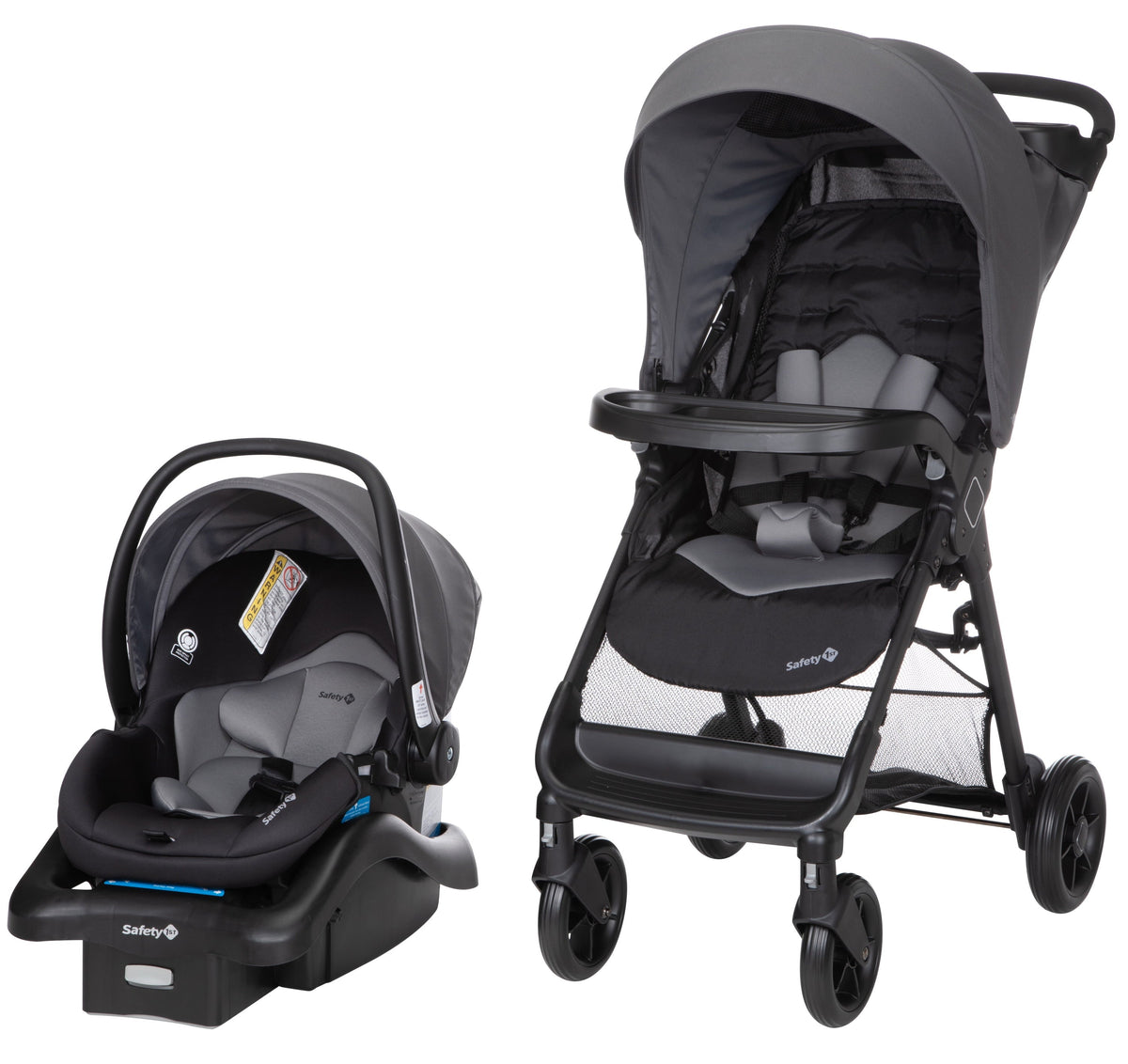 Safety 1st Smooth Ride Travel System Stroller and Infant Car Seat, Monument, Infant