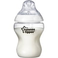 Tommee Tippee Closer to Nature Baby Bottle | Breast-Like Nipple with Anti-Colic Valve, BPA-free – 9-ounce, 4 Count