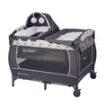 Baby Trend Lil' Snooze Deluxe II Nursery Center Playard with Napper, Changer, Full-Size Bassinet and Travel Bag, Forest Party Grey