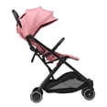 Parent's Choice Quick Fold Baby Stroller, Full-Reclining Backrest, Compact Lightweight Design, Dusty Rose
