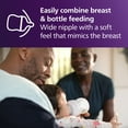 Philips Avent Natural Baby Bottle with Natural Response Nipple (Medium Flow, Flow 3), with Pink Elephant Design, 9oz, 3pk, SCY903/62
