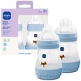 MAM Easy Start Anti-Colic Matte Bottle 5 oz, 2 pack Blue