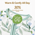 PatPat Baby Girl Clothes Viscose from Bamboo Snug Fit Footless Zip Bodysuits Sleep N Play Pajamas Baby Girl Gifts 2Pack,0-24 Months