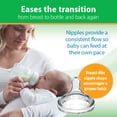 Dr. Brown's Anti-Colic Options+ Wide-Neck Glass Baby Bottle, 5oz, Slow Flow Nipple, BPA Free, 0m+, 2-Pack