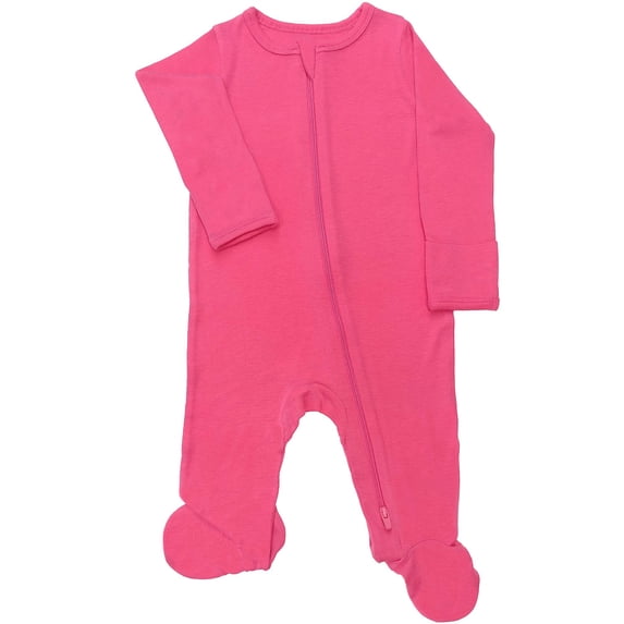 Wonder So Soft Modal by Wonder Nation Baby two-way zipper footed Sleep n Play Pajamas, Sizes Preemie-6/9 Months