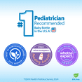 Dr. Brown's Anti-Colic Options + Wide-Neck Baby Bottle, 9 oz/270 ml, Level 1 Slow Flow, 0m +, 2-Pack