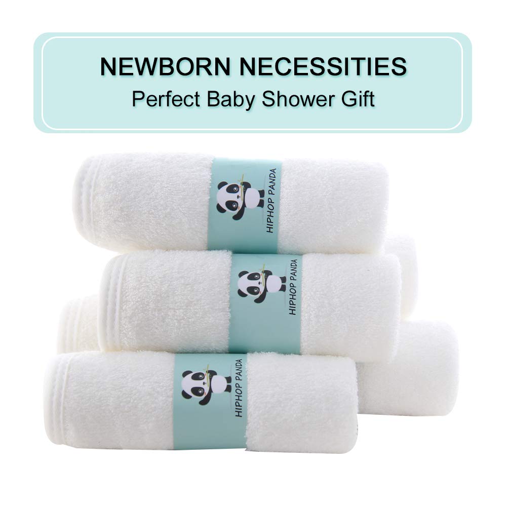 HIPHOP PANDA Soft Baby Washcloths, 2-Layer, 30 Pack Newborn Gift Set