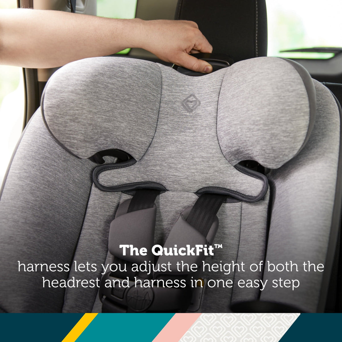 Safety 1st QuickFit All-in-One Convertible Car Seat, Travel Car Seat, Cirrus