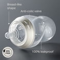 Tommee Tippee Natural Start Baby Bottle, 0 Months Plus, Pack of 1, 5oz Baby Bottle, Slow Flow Breast-Like Nipple for Natural Latch, Anti-Colic Valve