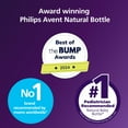 Philips Avent Natural Baby Bottle with Natural Response Nipple (Medium Flow, Flow 3), with Pink Elephant Design, 9oz, 3pk, SCY903/62
