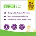 (6 pack) Parent's Choice Standard Neck Bottle, 9 fl oz, Newborn 0+ Months, Neutral, 1 Pack