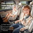 Maxi-Cosi Pria All-in-One Convertible Car Seat, Sea Storm Black