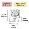 Ingenuity Swing 'n Go Portable Baby Swing, Chambray Blue, Ages 0-9 Months, Up to 20 Pounds