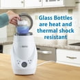 Dr. Brown's Anti-Colic Options+ Wide-Neck Glass Baby Bottle, 5oz, Slow Flow Nipple, BPA Free, 0m+, 2-Pack