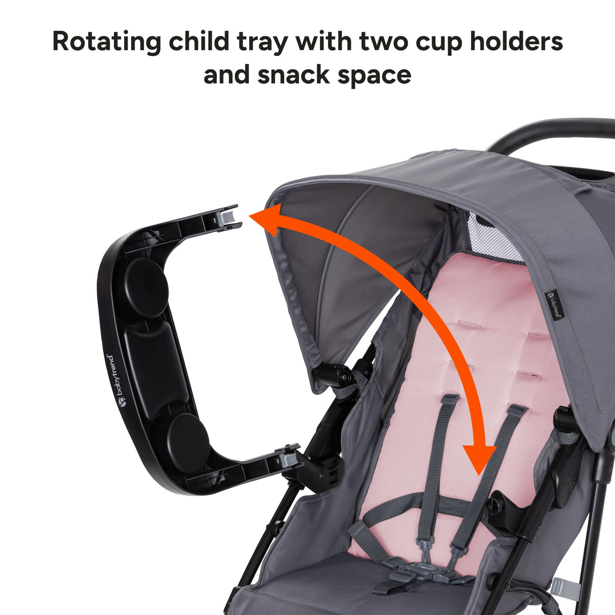 Baby Trend Venture 3-Wheel Stroller Travel System with EZ-Lift™ Infant Car Seat, Dash Pink