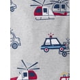 The Children's Place Baby And Toddler Boys Long Sleeve Rescue Vehicle Snug Fit Footed PJs, Sizes 0-3M-5T