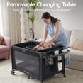 Pamo Babe 4-in-1 Baby Playard with Bassinet & Changing Table for Newborn