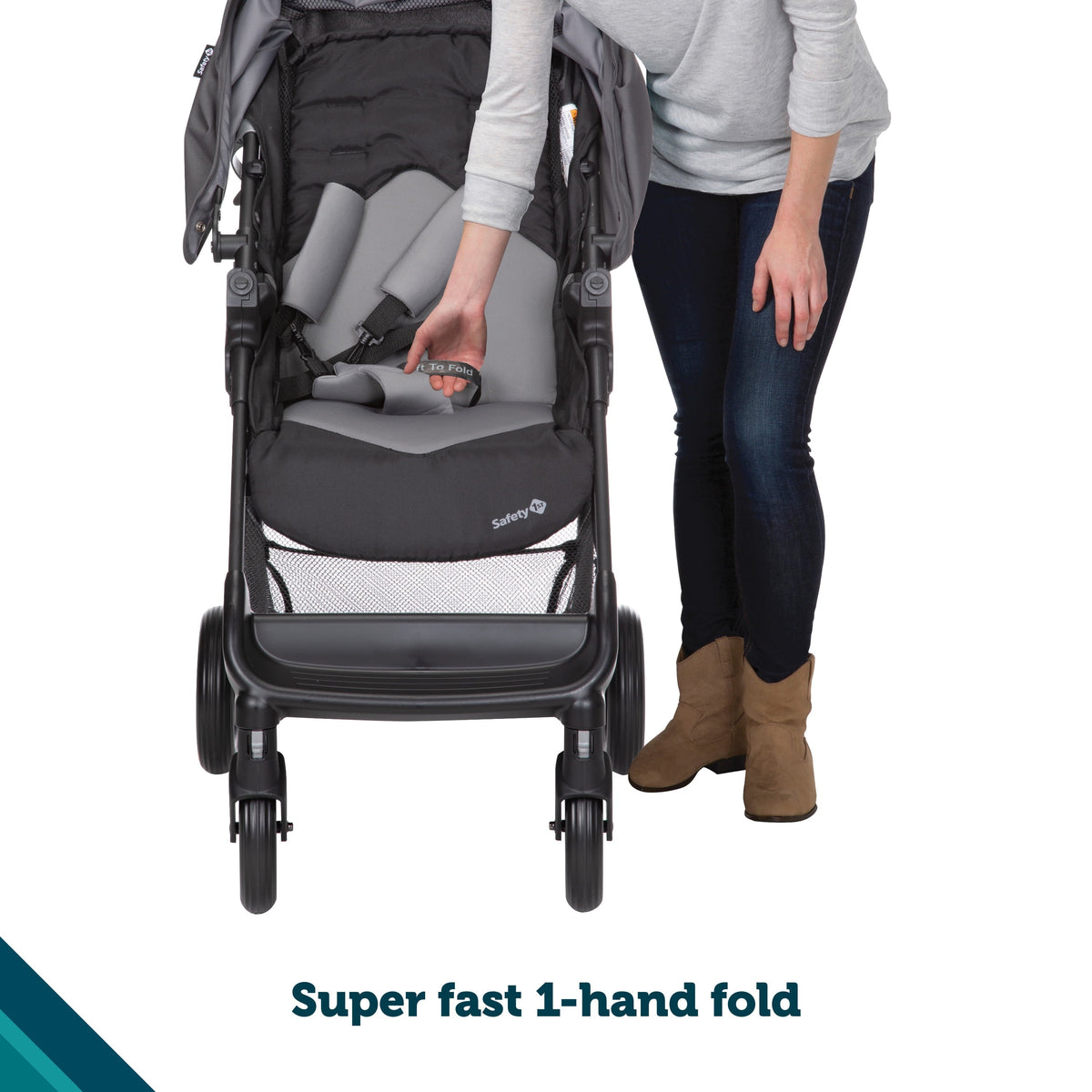 Safety 1st Smooth Ride Travel System Stroller and Infant Car Seat, Monument, Infant