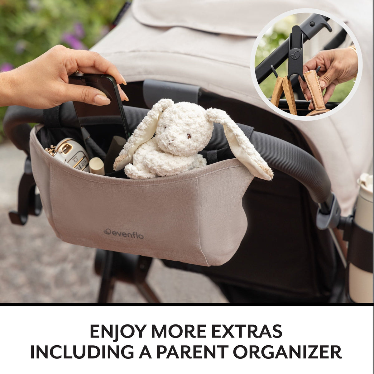 Evenflo Omni Signature Travel System with LiteMax Infant Car Seat, Coastal Coffee