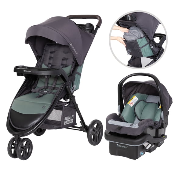 Baby Trend Sonar Cargo 3-Wheel Travel System (with EZ-Lift™ PLUS Infant Car Seat)