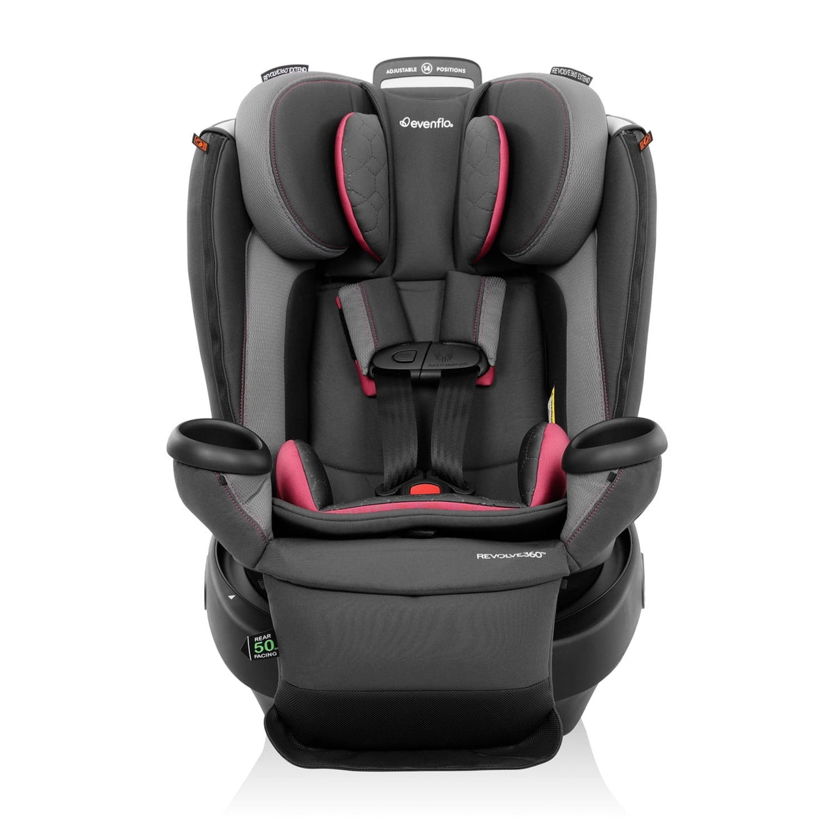 Revolve360 Extend All-in-One Rotational Car Seat with Quick Clean Cover (Rowe Pink)
