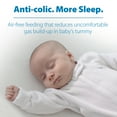 Dr. Brown's Natural Flow Anti-Colic Options+ Narrow Baby Bottle, Fox & Lion, 8 oz/250 mL, with Level 1 Slow Flow Nipple, BPA Free, 0m+, 2-Pack