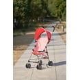 Parent's Choice Baby Umbrella Stroller with Adjustable Canopy, Compact Fold, 3-Point Harness, Pink Rainbow
