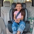 Safety 1st Grow and Go All-in-One Slim Convertible Car Seat Rear Facing, (5-40 lbs), Forward Facing (30–65 lbs), High Back Booster Seat (40-100 lbs.), Oleander