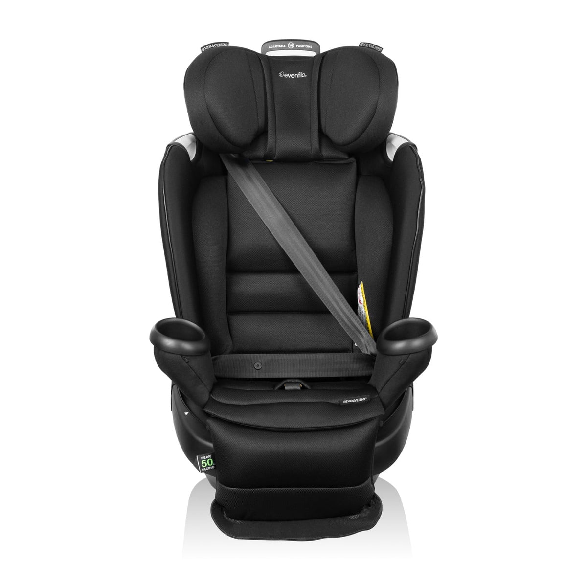 Evenflo Gold Revolve360 Extend All-in-One Rotational Car Seat with SensorSafe (Onyx)