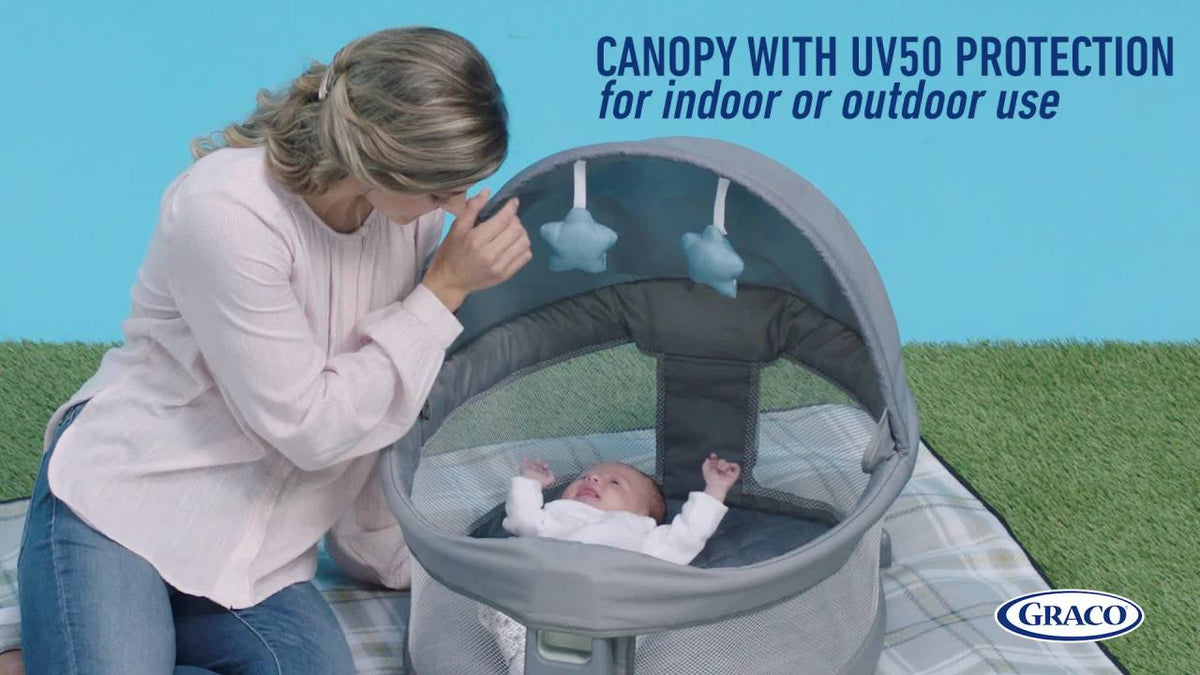 Graco Pack 'n Play Travel Dome DLX Playard, Annie Grey Flower