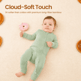 PatPat Baby Pajamas Bamboo Viscose Snug Fit Baby Sleepers 2-Way Zipper Footie Romper Bodysuit Baby Gifts Baby Boy Clothes Baby Girl Clothes 6-9M