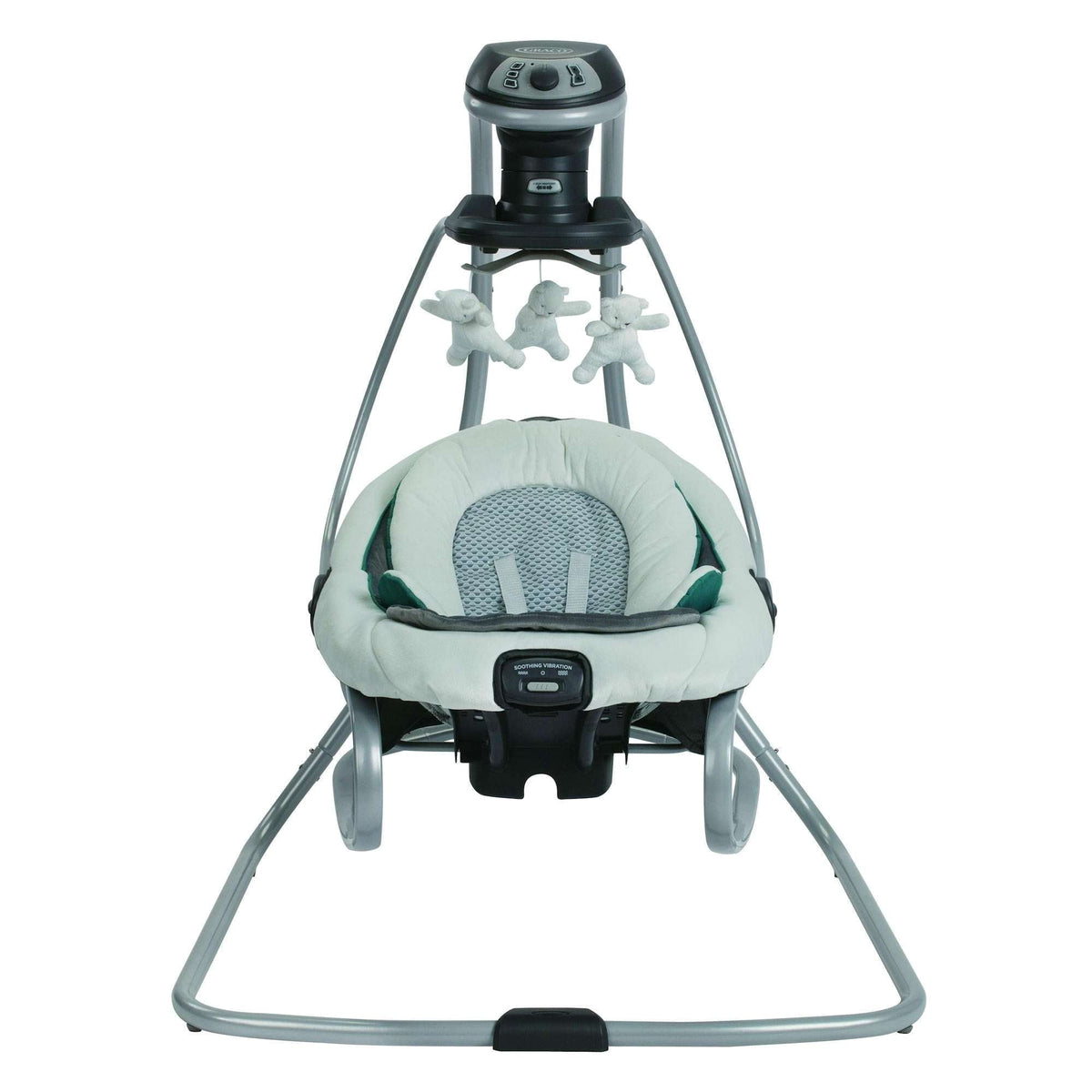 Graco DuetSoothe Baby Swing and Rocker with Portable Seat, Sapphire Green