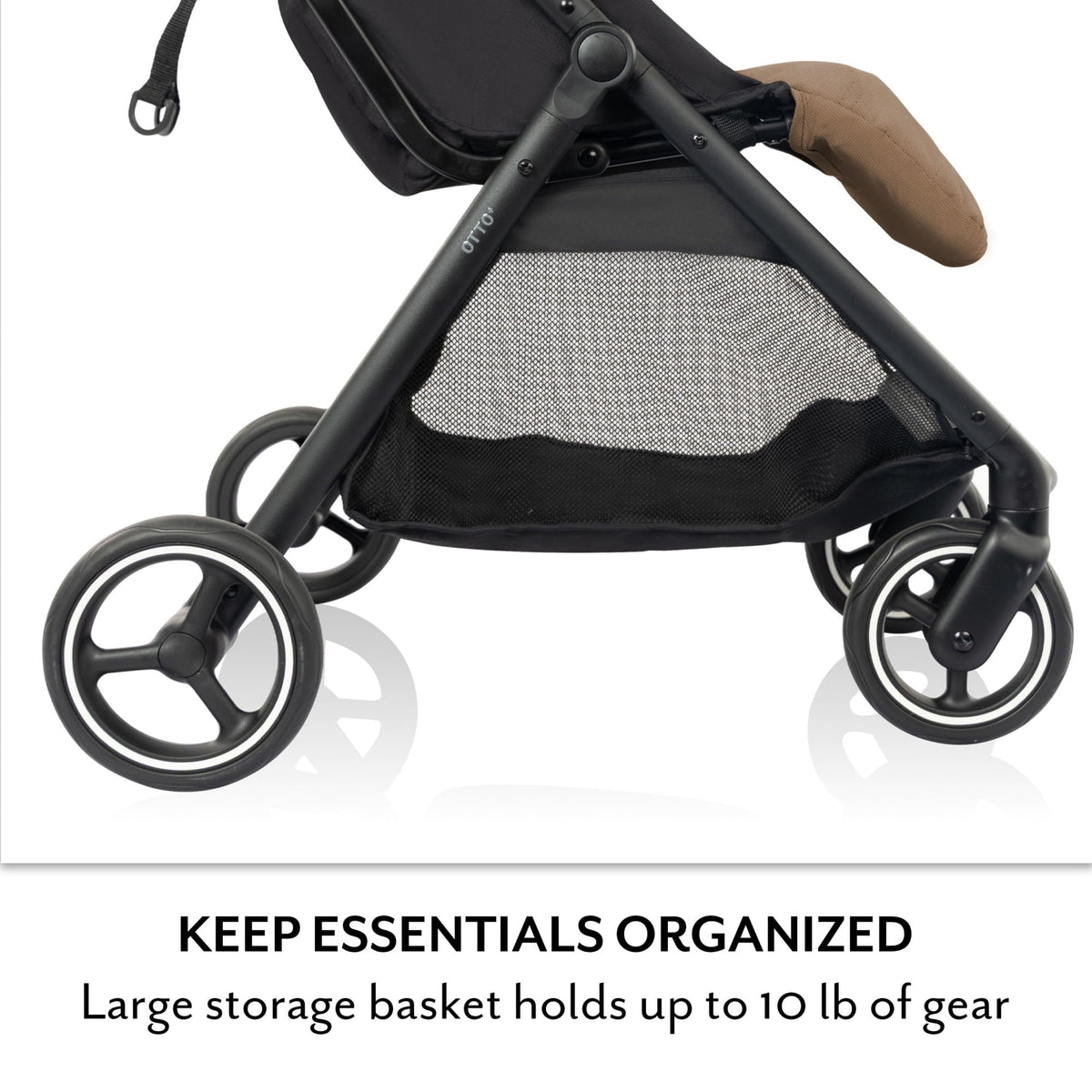 Evenflo Otto+ Travel System with LiteMax Infant Car Seat, Carmel Tan