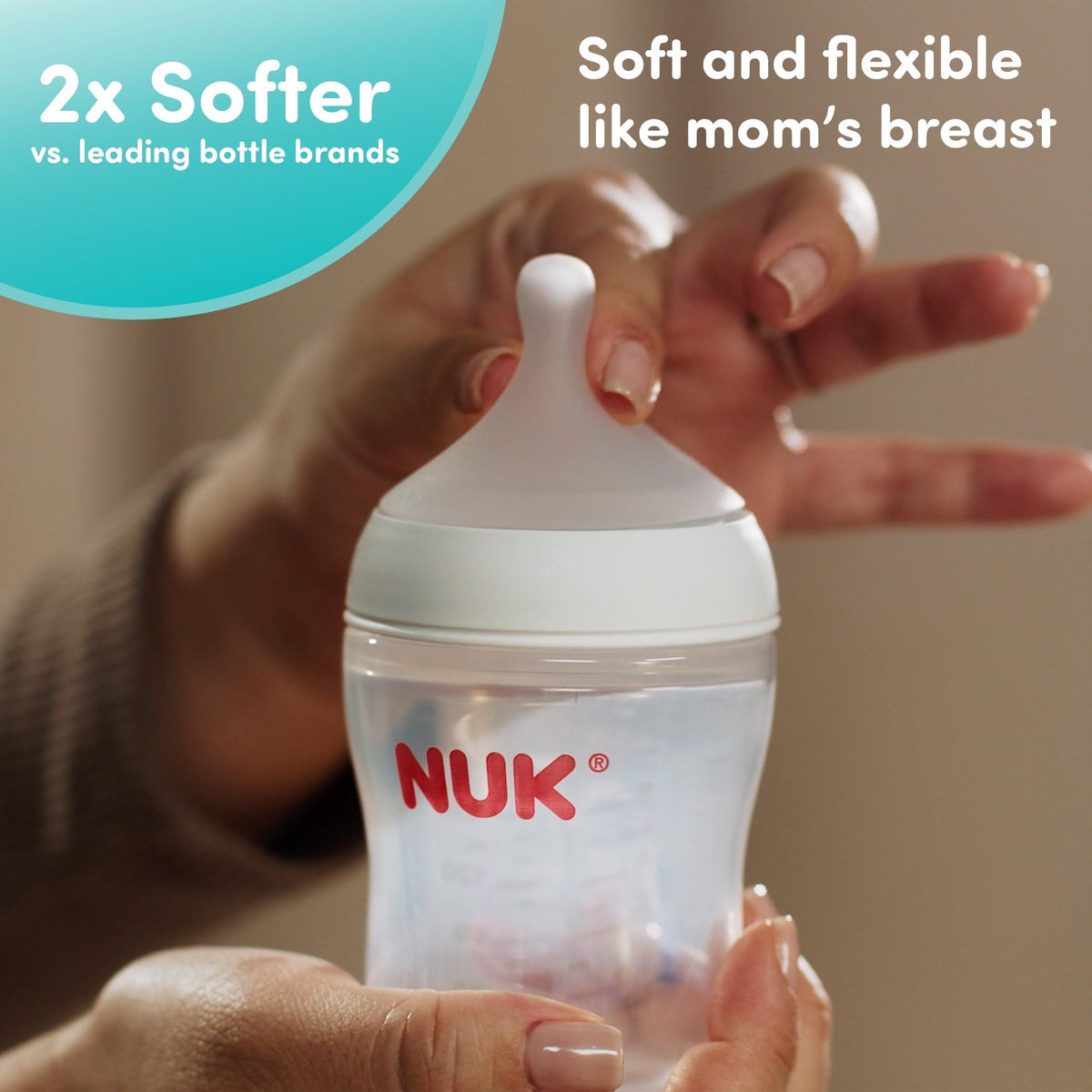 NUK Perfect Match Anti-Colic Baby Bottle and Pacifier First Year Gift Set, 7 Piece