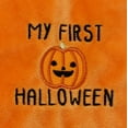 Halloween Pumpkin 12 inch Plush Snuggle Buddy Blanket with Rattle and Embroidery