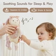 Moonkie Girls Bunny Minky Velour and Natural Cotton Security Blankets With Silicone Teether