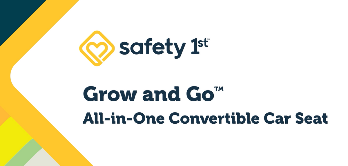 Safety 1st Grow and Go All-in-One Slim Convertible Car Seat Rear Facing, (5-40 lbs), Forward Facing (30–65 lbs), High Back Booster Seat (40-100 lbs.), Oleander
